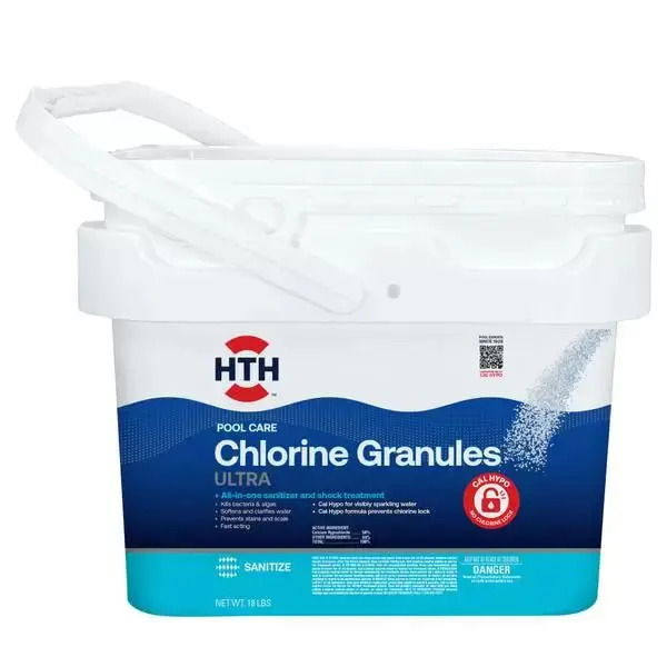 Hth® Pool Care Chlorine Granules Ultra 18 Lbs 1