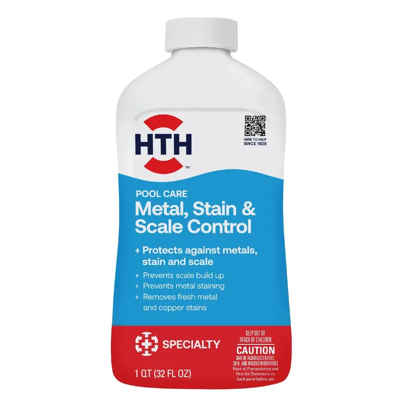 Hth® Pool Care Metal, Stain & Scale Control 1 Quart 1