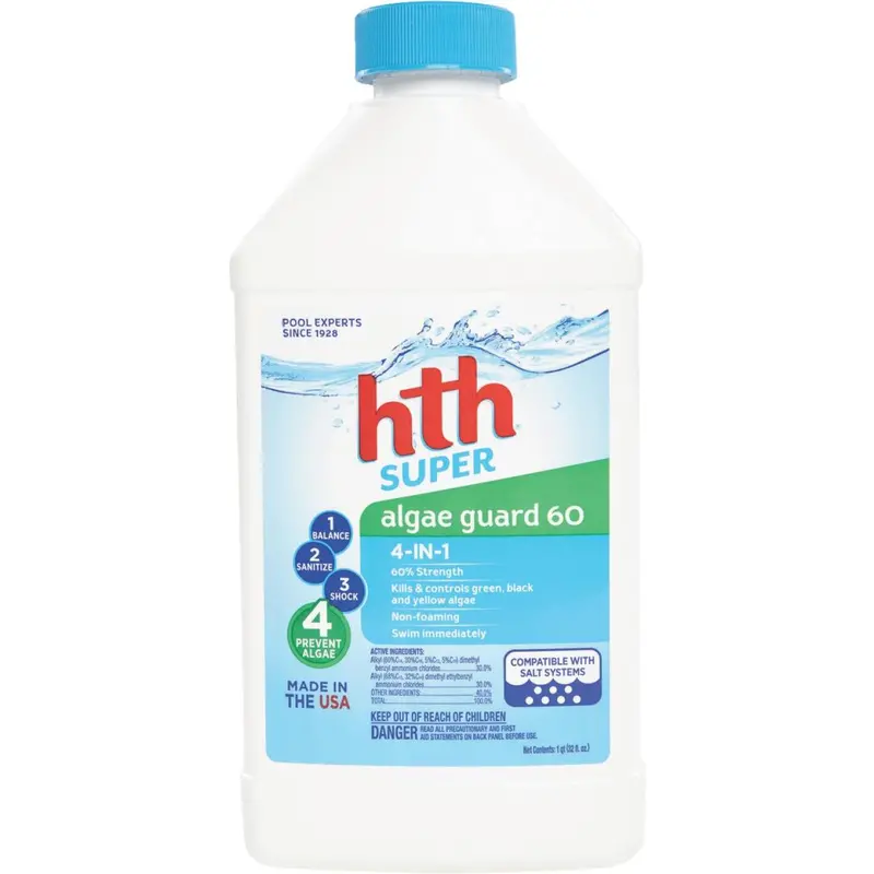 Hth Super Algae Guard 60 1 Qt. Liquid Algae Control 1