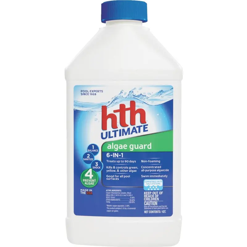 Hth Ultimate Algae Guard 1 Qt. Liquid Algae Control 1