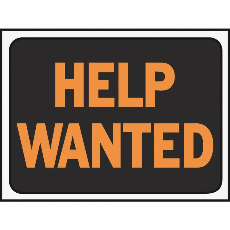 Hy-Ko Plastic Sign, Help Wanted 1