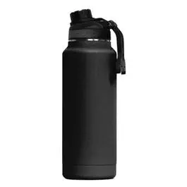 Hydration Bottle, Copper-Clad, Black Powder Coat, 34-Oz. 1