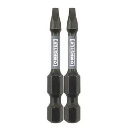 Impact Power Bit, Square #2, 2-In., 2-Pk. 1