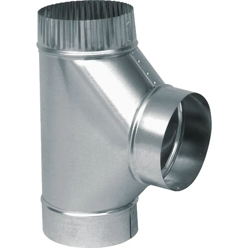 Imperial 26 Ga. 4 In. Straight Galvanized Tee 1