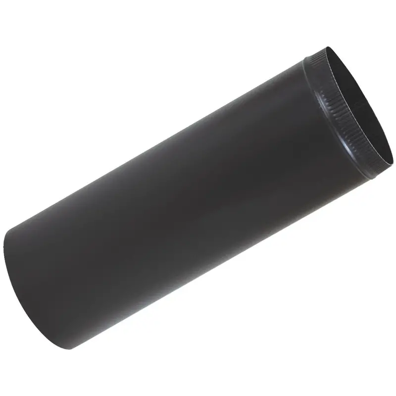 Imperial Snaplock 4 In. X 24 In. 1200 F Black Stove Pipe 1