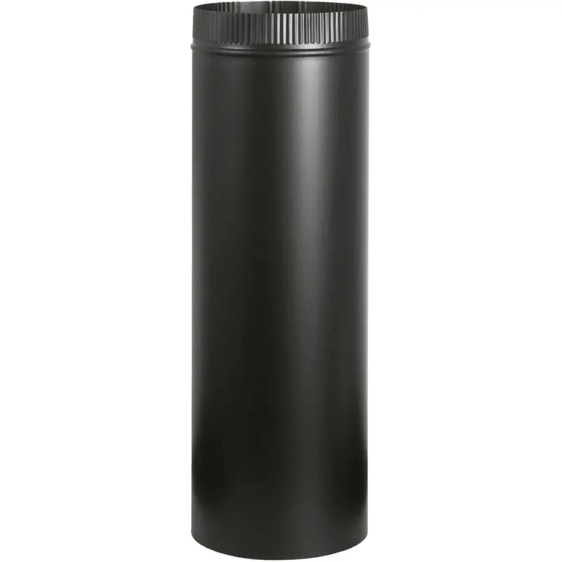 Imperial Snaplock 6 In. X 48 In. 1200 F Black Stove Pipe 1