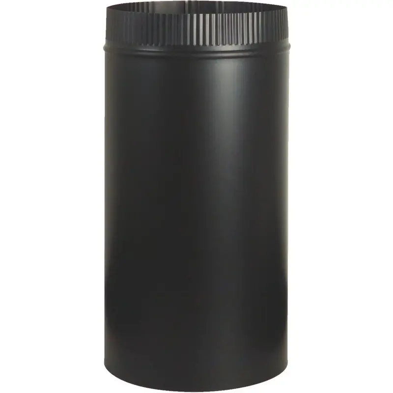 Imperial Snaplock 8 In. X 12 In. 1200 F Black Stove Pipe 1