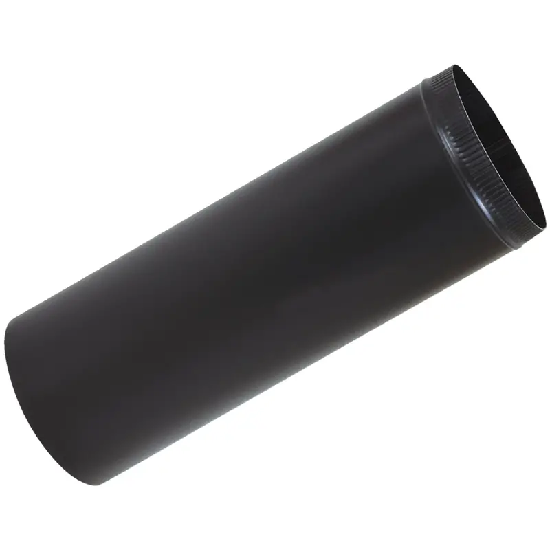 Imperial Snaplock 8 In. X 24 In. 1200 F Black Stove Pipe 1