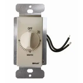 In-Wall 15-Minute Switch Countdown Timer, Almond 1