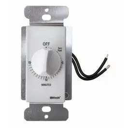 In-Wall 15-Minute Switch Countdown Timer, White 1
