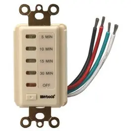 In-Wall 30-Minute Digital Countdown Timer, Almond 1