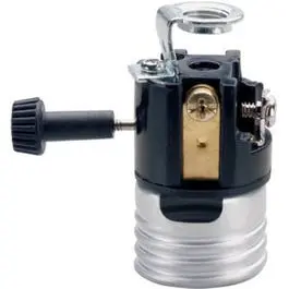 Incandescent 3-Way Metal Shell Lampholder With Hickey, 250-Watt, 250-Volt 1