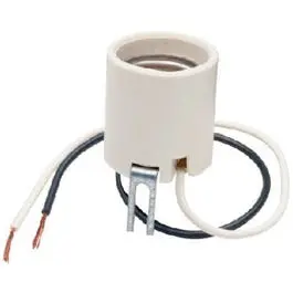Incandescent Medium Base Porcelain Lampholder, Keyless, 660-Watt, 250-Volt 1