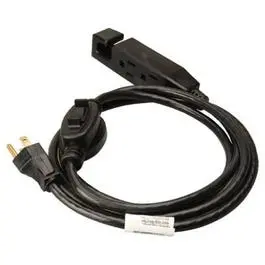 Indoor Extension Cord, 16/3 Sjtw, Black, 6-Ft. 1