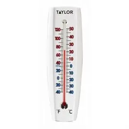 Indoor/Outdoor Thermometer, Curved, 6.75 X 2.25-In. 1