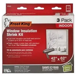 Indoor Window Insulation Sheets,  42 X 62-In., 3-Pk. 1