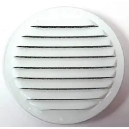 Insect-Proof Mini Louvers, White, 4-In., 4-Pk. 1