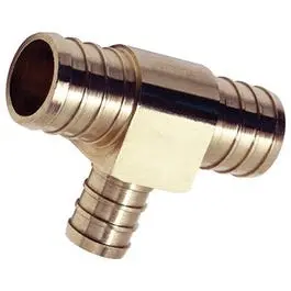 Insert Tee, Lead Free, .75 X .75 X .5-In. Brass Barb 1