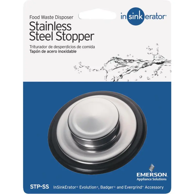 Insinkerator 3-1/4 In. Stainless Steel Disposer Stopper 1