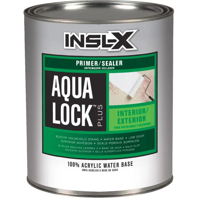 Insl-X Aqua Lock Plus 1 Qt. White Acrylic Interior/Exterior Primer Sealer 1