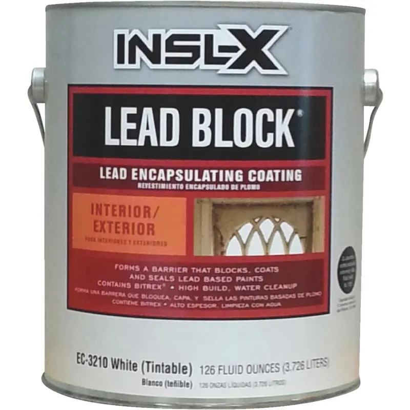 Insl-X Lead Block Water Base Lead Encapsulant Coating, 1 Gal. 1