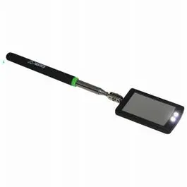 Inspection Mirror, Movable Joint, Telescopic, Led Illumination,  1-1/2-In.  X 2-1/2-In. 1