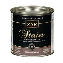 Interior Wood Stain, Malibu Gray, 1/2-Pint 1