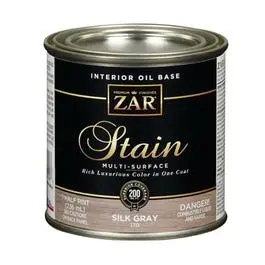 Interior Wood Stain, Silky Gray, 1/2-Pint 1