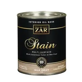 Interior Wood Stain, Silky Gray, 1-Qt. 1