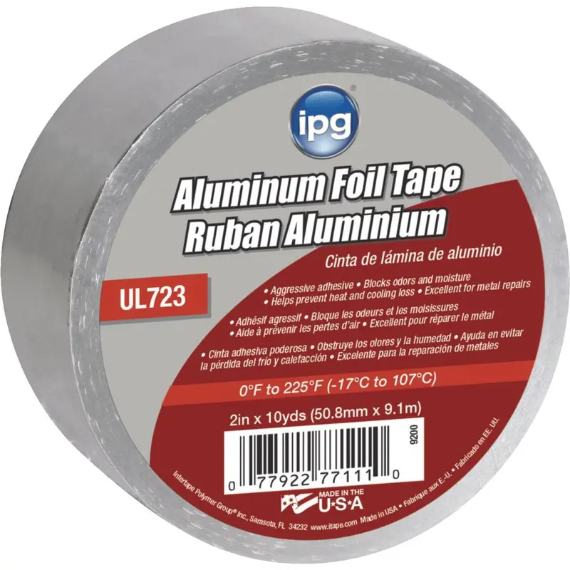 Intertape 2 In. X 10 Yd. Ul723 Aluminum Foil Tape 1