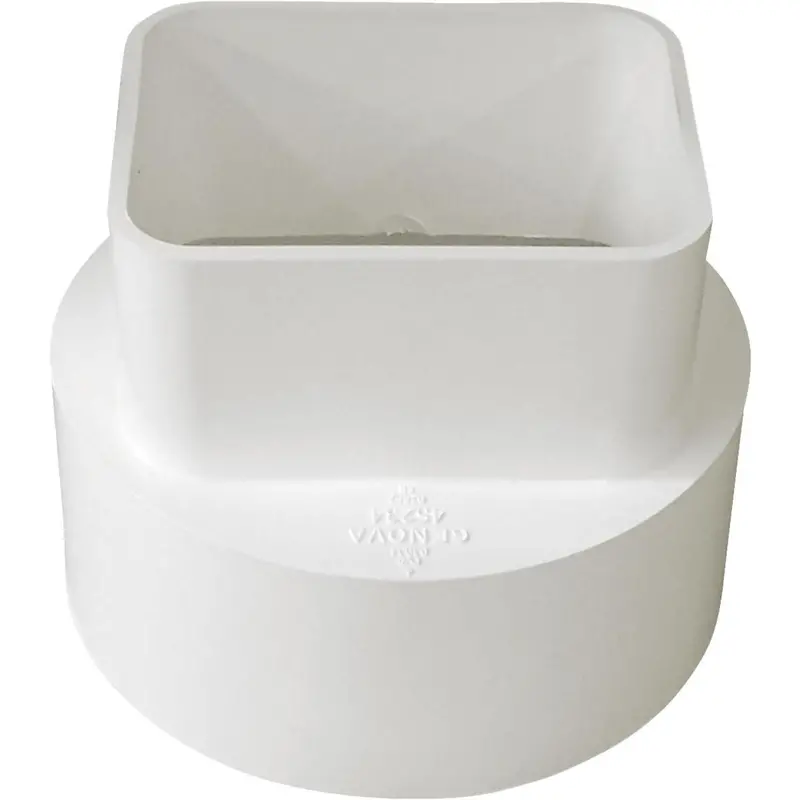Ipex Canplas 2 In. X 3 In. X 4 In. Pvc Downspout Adapter 1