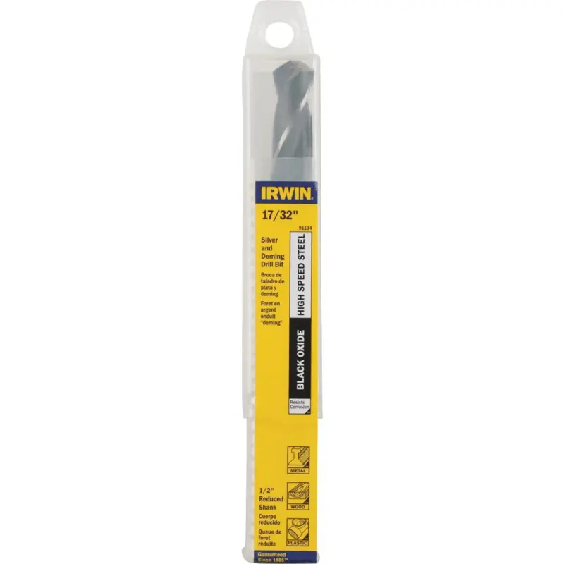 Irwin 17/32 In. Black Oxide Silver & Deming Drill Bit 1