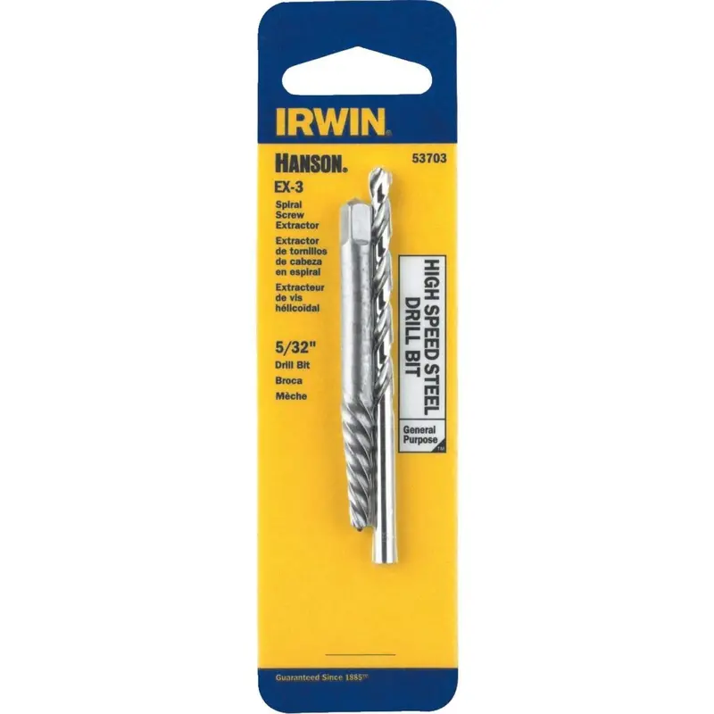 Irwin #3 Spiral Screw Extractor And Drill Bit Combo 1