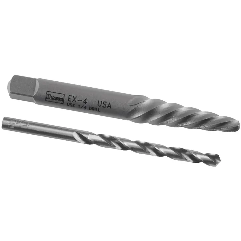 Irwin #4 Spiral Screw Extractor And Drill Bit Combo 1