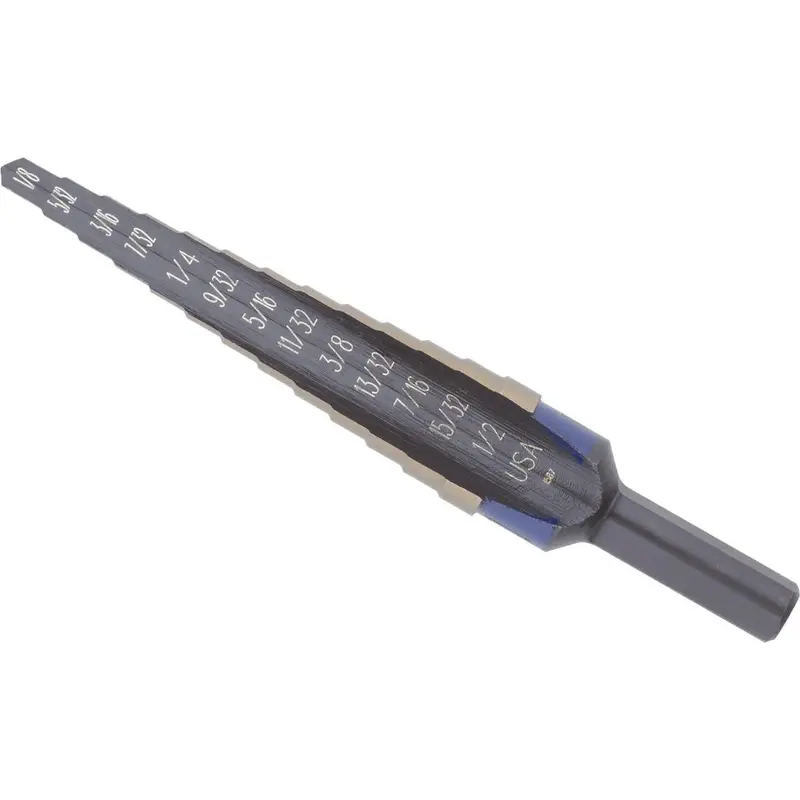 Irwin Unibit 1/8 In. - 1/2 In. #1 Step Drill Bit, 13 Steps 1