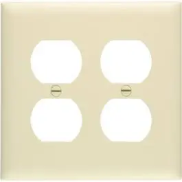 Ivory 2-Duplex Outlet Openings 1