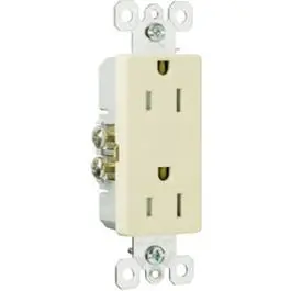 Ivory Decorator Tamper-Resistant Receptacle 1