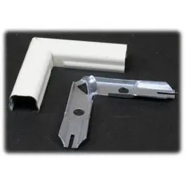 Ivory Metal Flat Elbow Wiremold 1