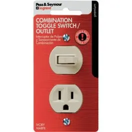 Ivory Single-Pole Switch & Receptacle 1