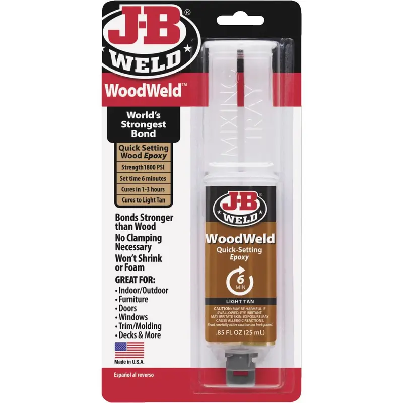 J-B Weld 0.85 Oz. Woodweld Epoxy, Syringe 1