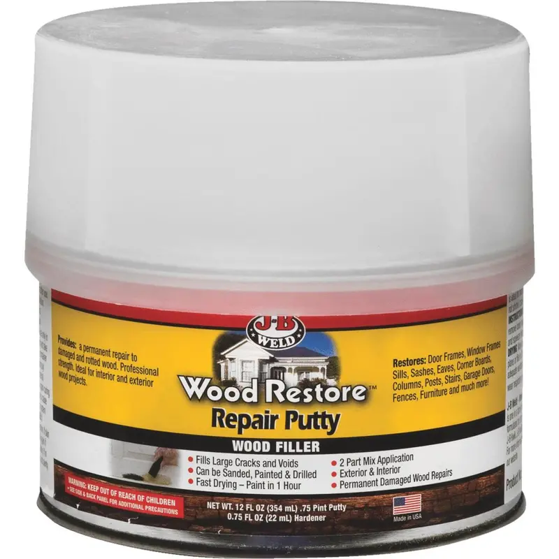 J-B Weld Wood Restore 12 Oz. 2-Part Repair Wood Putty 1