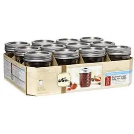 Jelly Jars With Decorative 2-Pc Closures, 8-Oz., 12-Pk 1