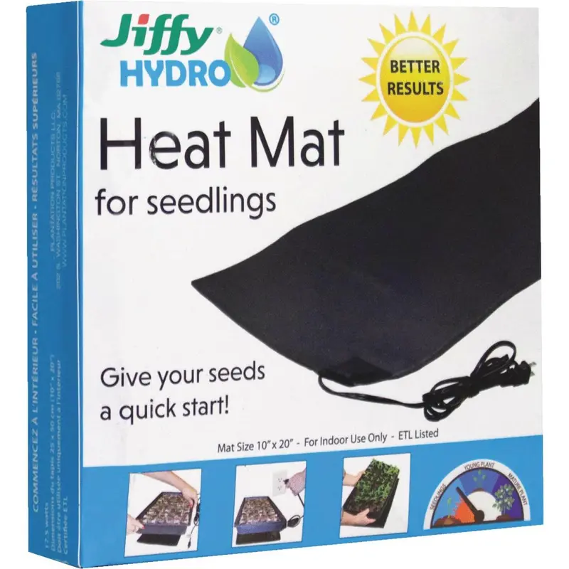 Jiffy Hydro 10 In. X 20 In. 17.5W Seedling Heat Mat 1