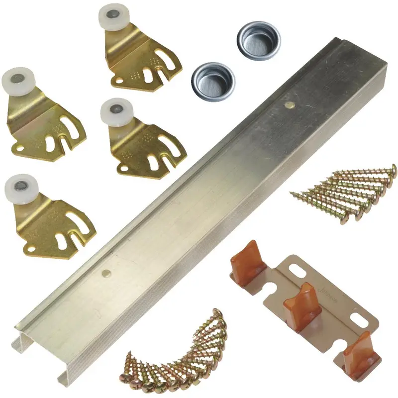 Johnson Aluminum 60 In. Bypass Door Hardware Set 1