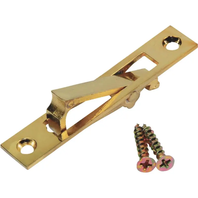 Johnson Hardware 2.94 In. L. Rectangular Bright Brass Edge Pocket Door Pull 1