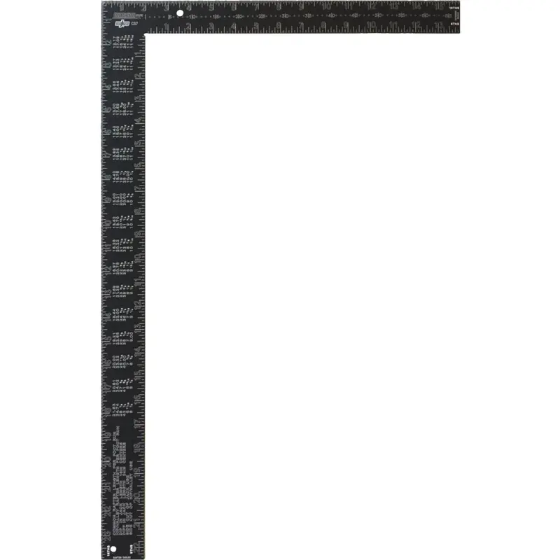 Johnson Level 16 In. X 24 In. Black Aluminum Big J Pro Carpenter's Square 1