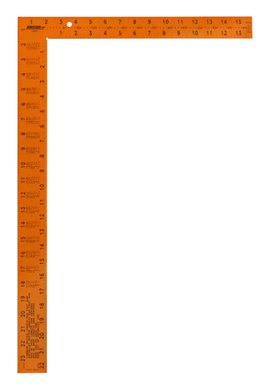 Johnson Level 16" X 24" Easy-Read™ Steel Framing Square 1