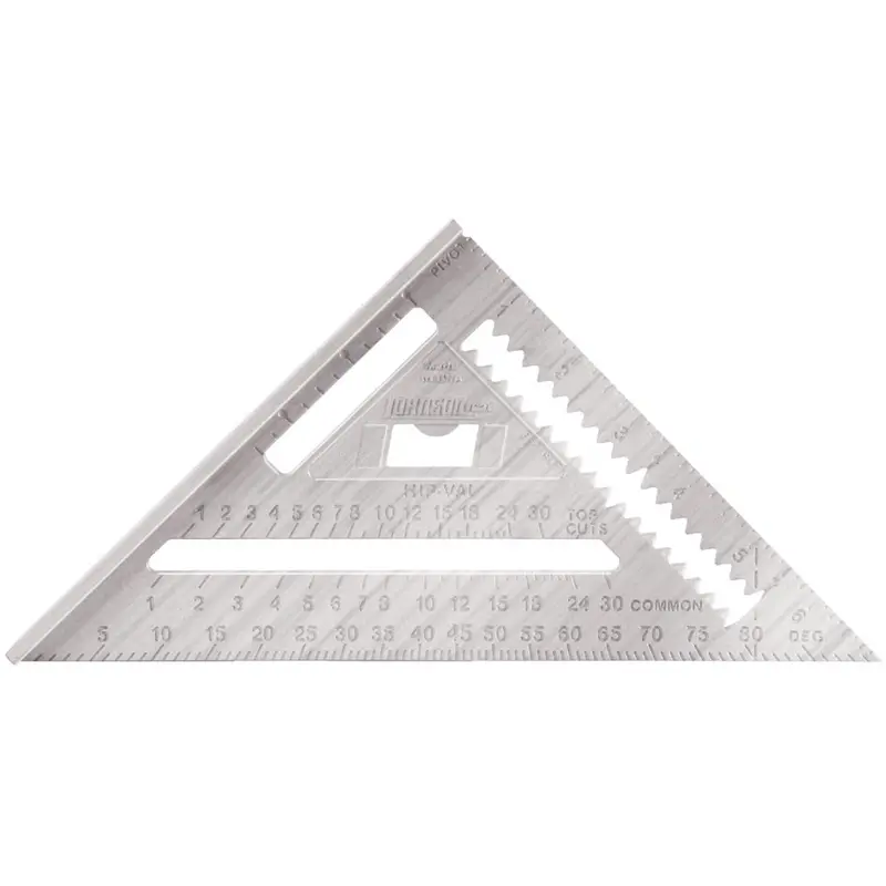 Johnson Level Johnny Square 7 In. Aluminum Professional Rafter Square 1