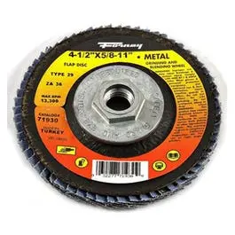 Jumbo Blue Zirconia Flap Disc, Type 29, 36-Grit, 4.5-In. 1