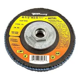 Jumbo Blue Zirconia Flap Disc, Type 29, 80-Grit, 4.5-In. 1
